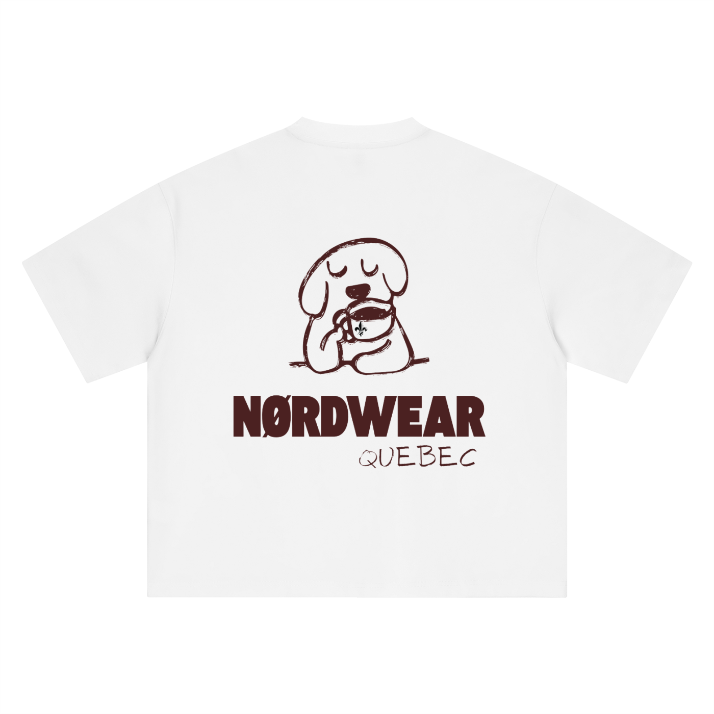 Boxy Oversized T-Shirt Chien du NØRD