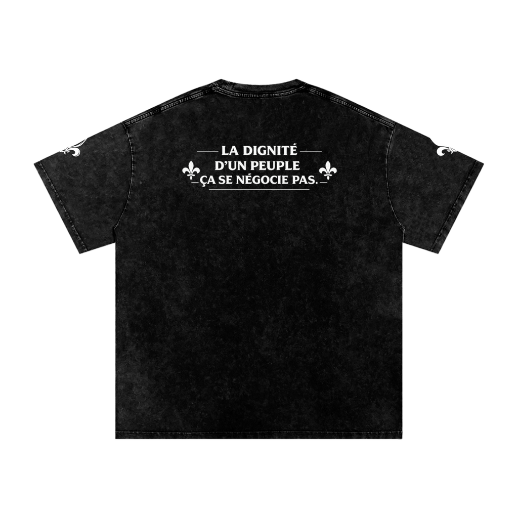 Snow Washed Oversized Cotton T-Shirt NØRD Grand Peuple