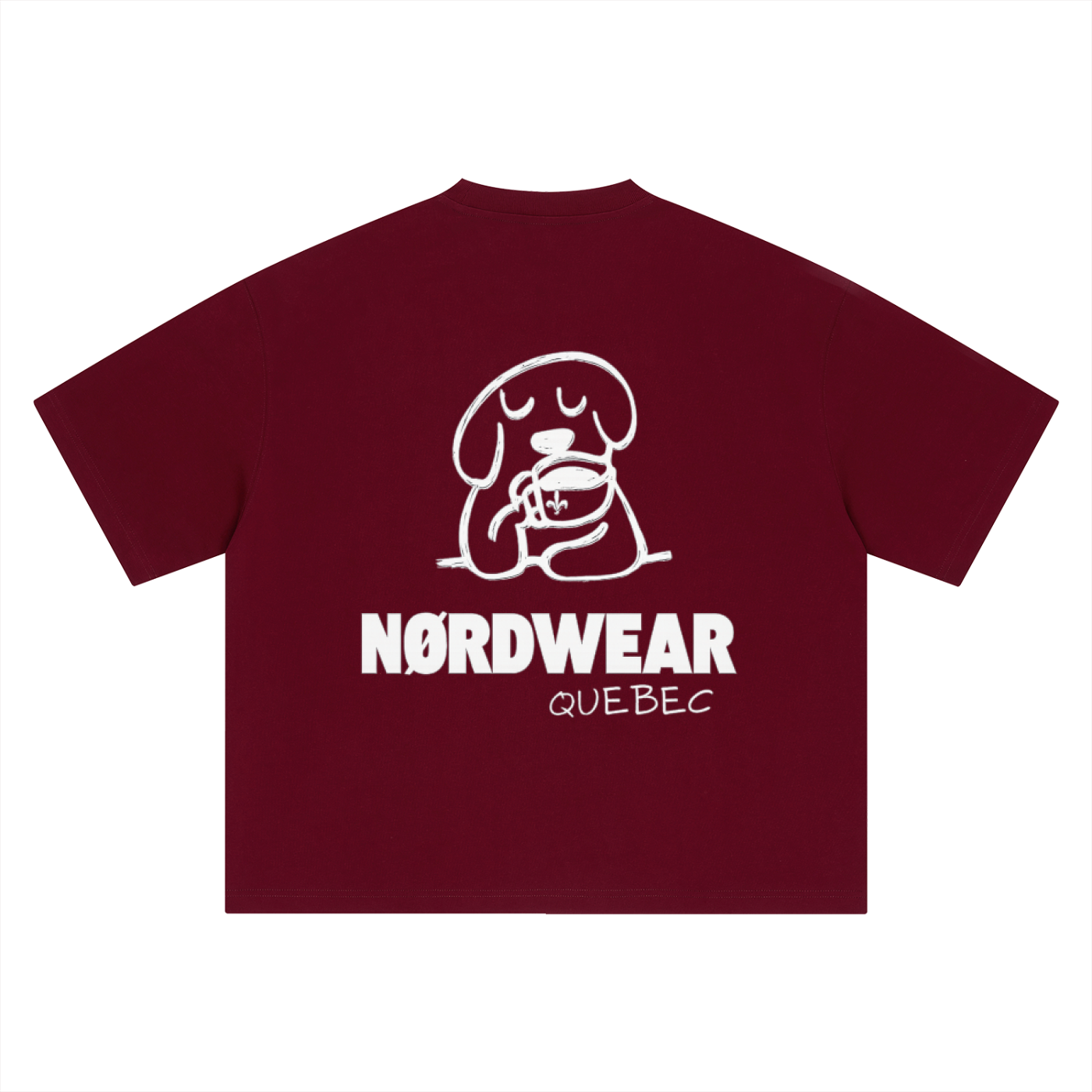 Boxy Oversized T-Shirt Chien du NØRD