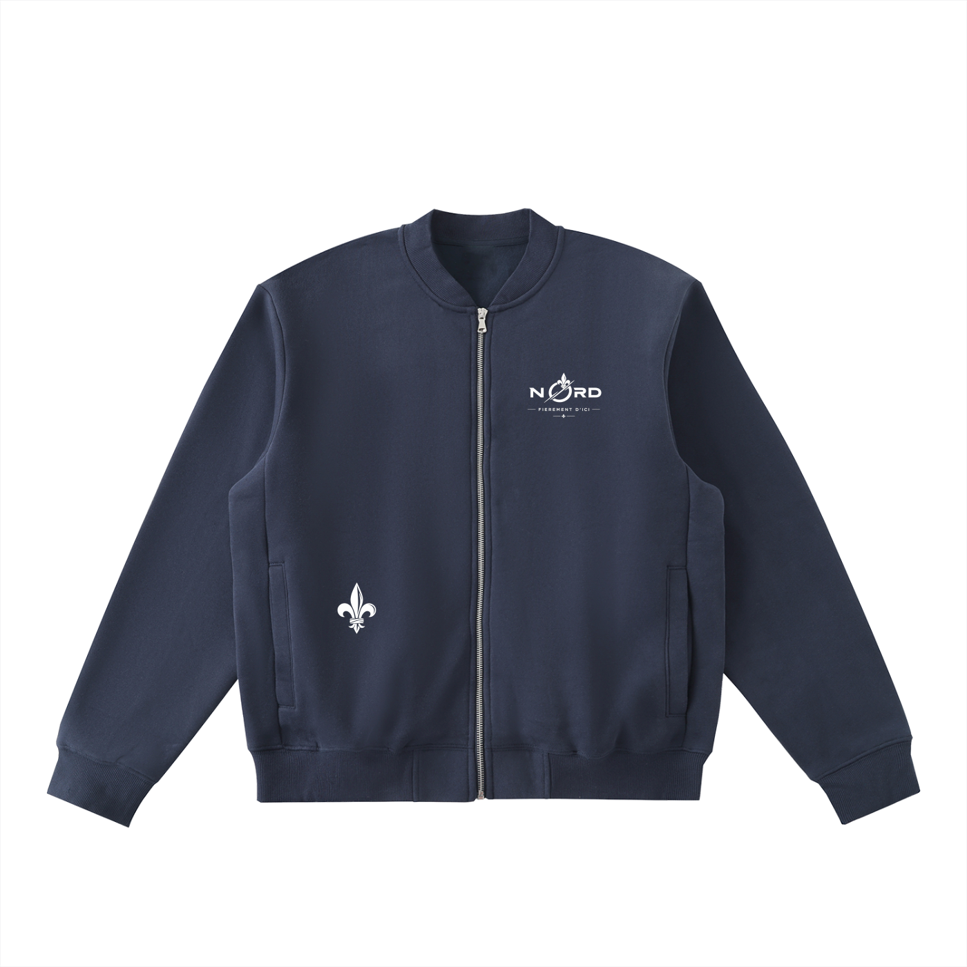 Zip-Up  Varsity Veste NØRD