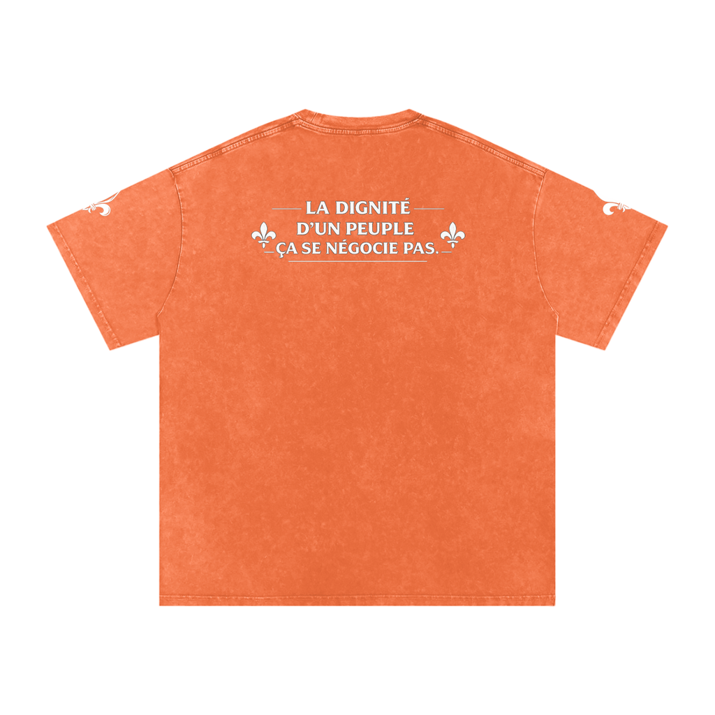 Snow Washed Oversized Cotton T-Shirt NØRD Grand Peuple