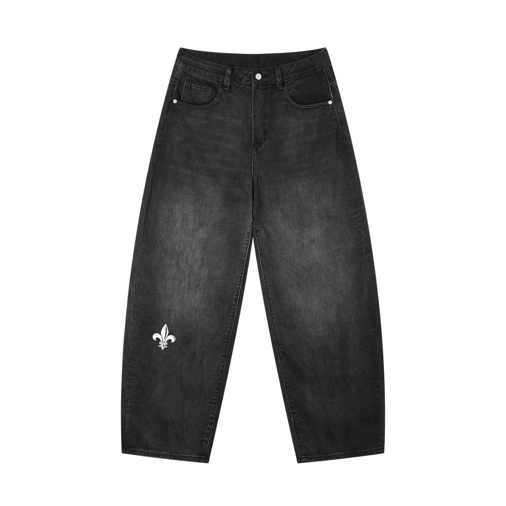 Men's Sunfade Vintage Wash Barrel Leg Jeans