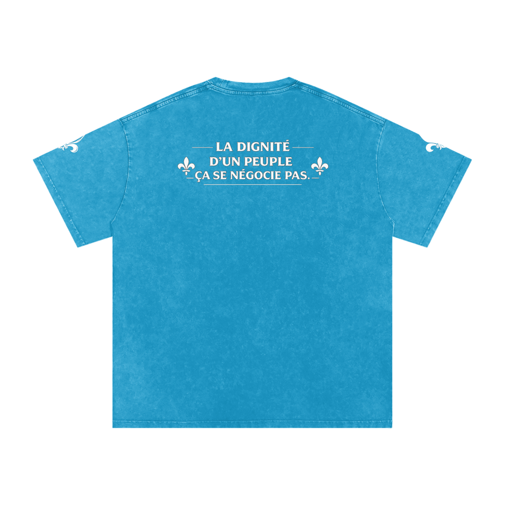 Snow Washed Oversized Cotton T-Shirt NØRD Grand Peuple