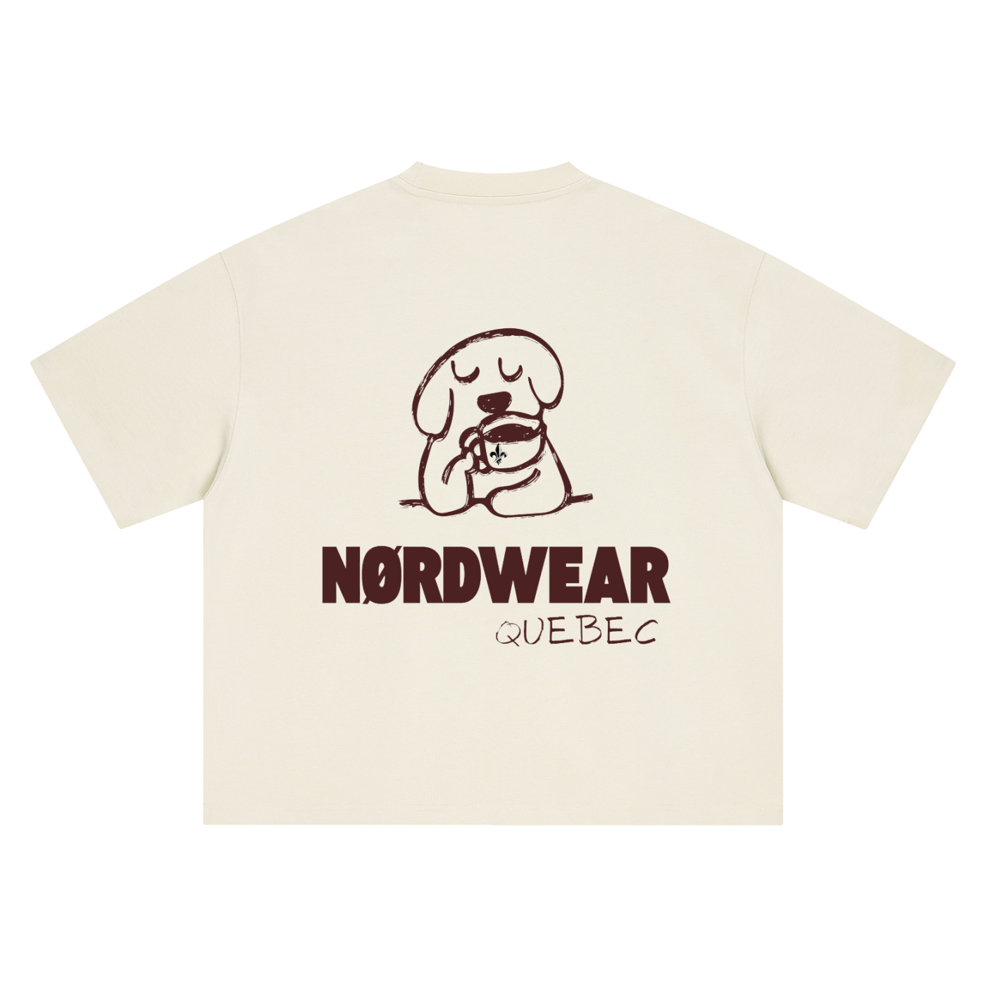 Boxy Oversized T-Shirt Chien du NØRD
