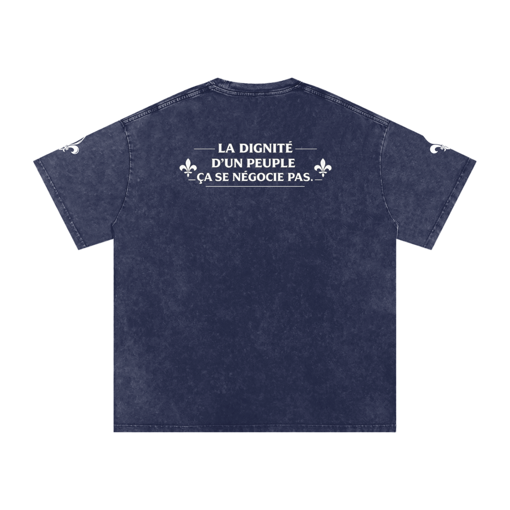 Snow Washed Oversized Cotton T-Shirt NØRD Grand Peuple
