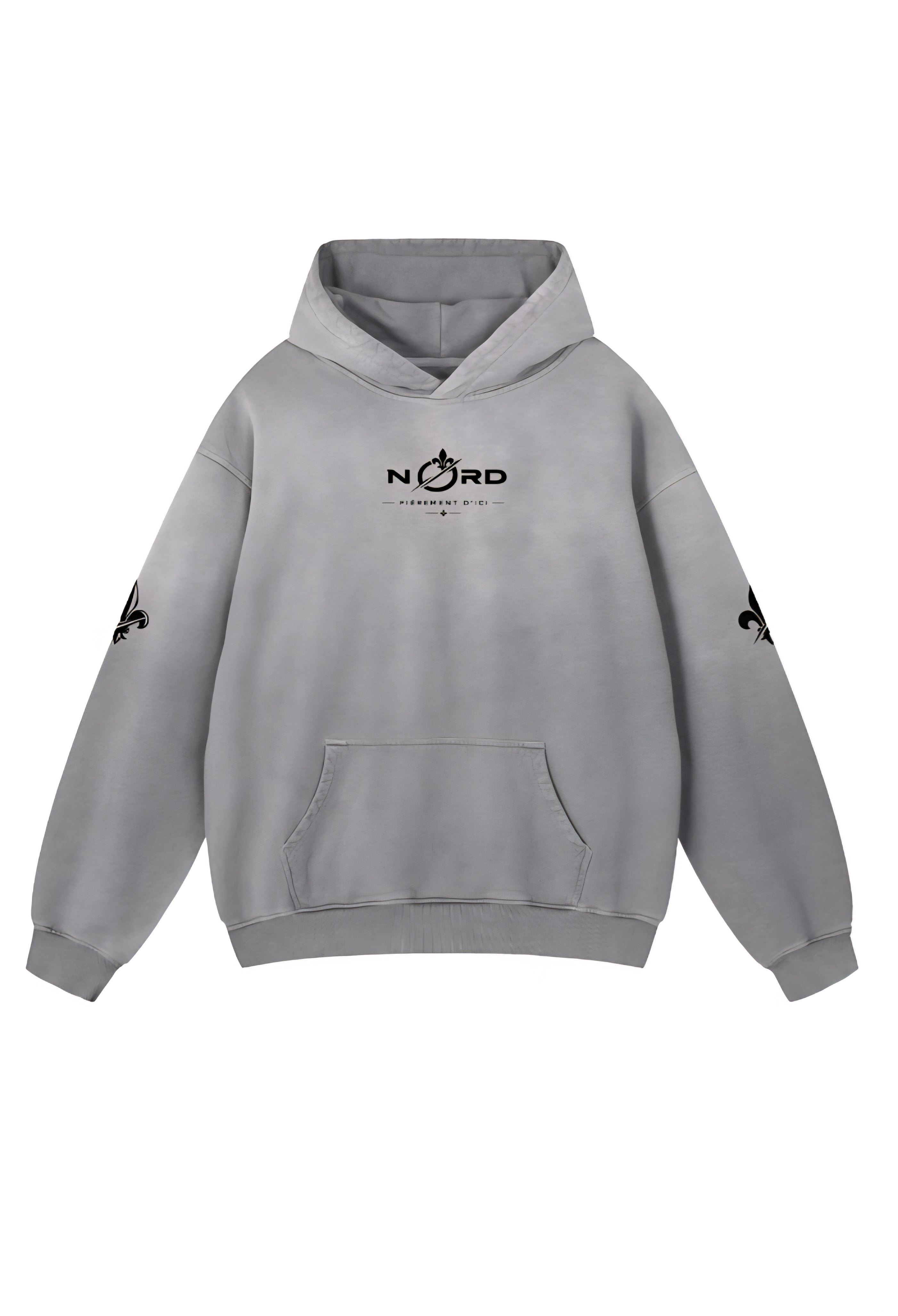 Hoodie Sunfad NØRD Gris